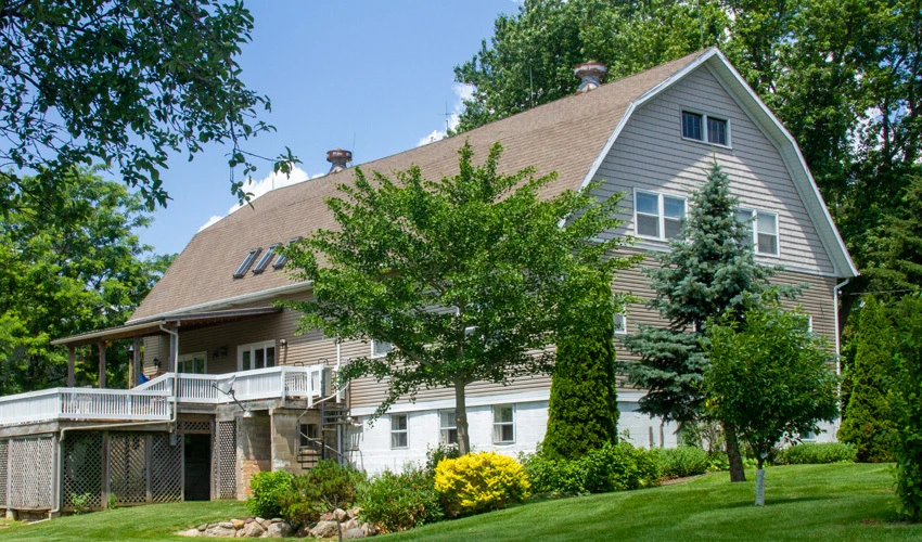 Barn that was converted into a home