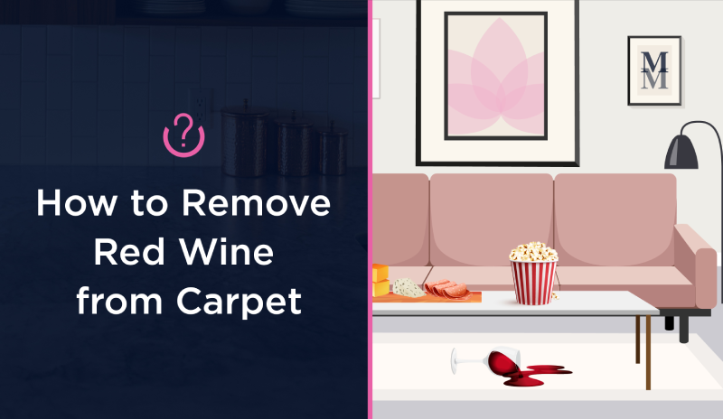 How to Remove Red Wine from Carpet blog banner.