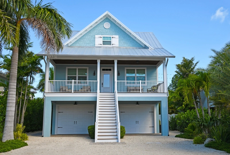 Exterior of vacation rental home.