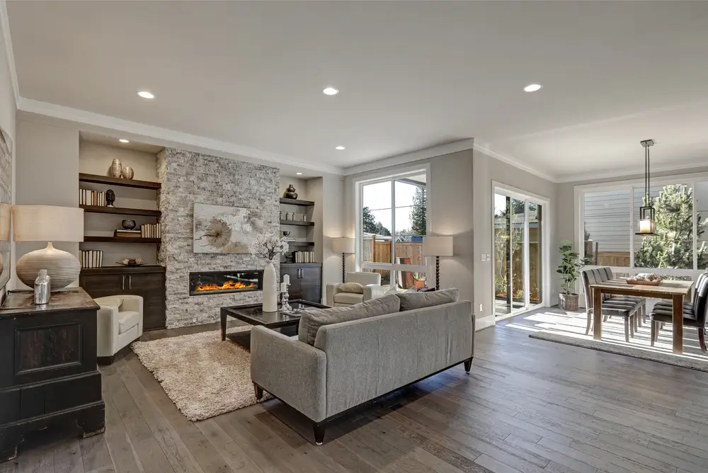 Living room in vacation rental house