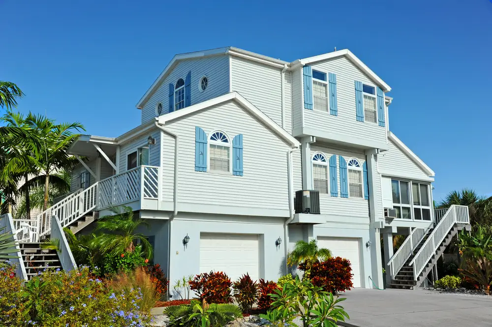 An Airbnb rental beach house. 