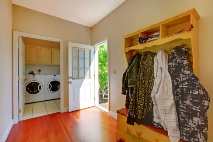 Mudroom in home